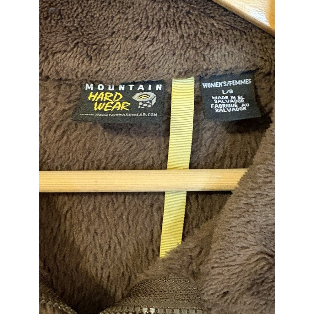 Mountain Hardwear Women's Monkey Brown Full Zip Jacket Pockets Size L Short - Picture 3 of 6